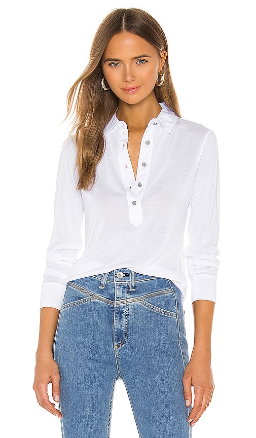 Rag & Bone Rower Fitted Polo Top in Maml | REVOLVE