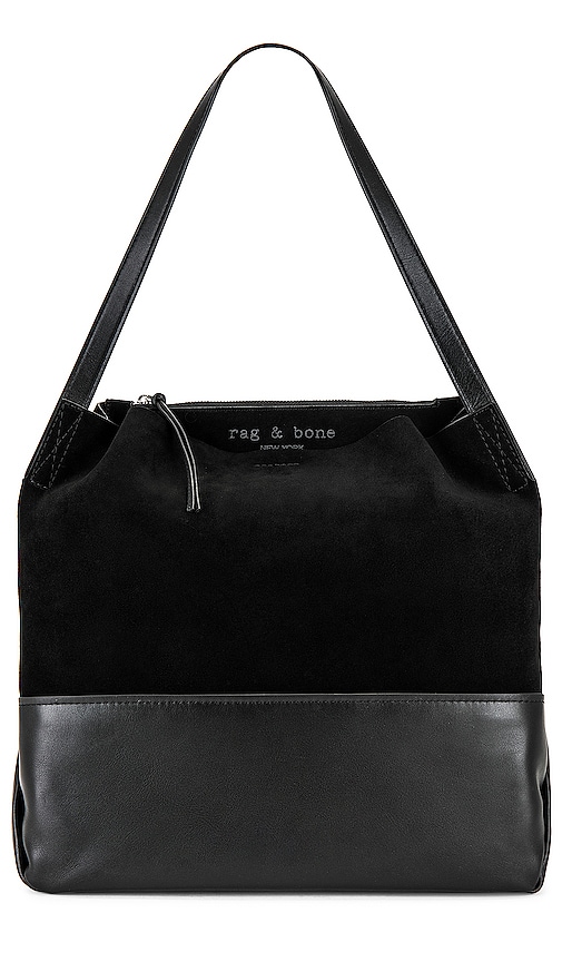Rag Bone Passenger Tote Bag in Black Suede REVOLVE