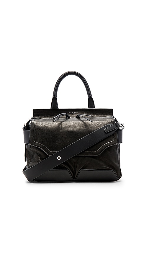 Rag Bone Pilot Satchel In Black Revolve Pilot Satchel Rag Bone