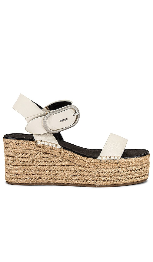 Rag Bone Ansley Buckle Espadrille Wedge in Antique White REVOLVE