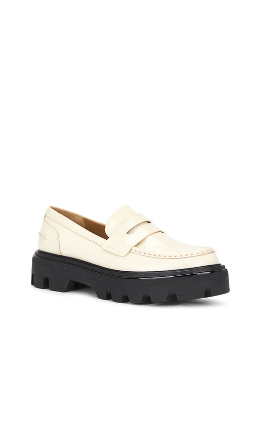 Rag & Bone Quinn Lug Sole Penny Loafer In 灰褐色
