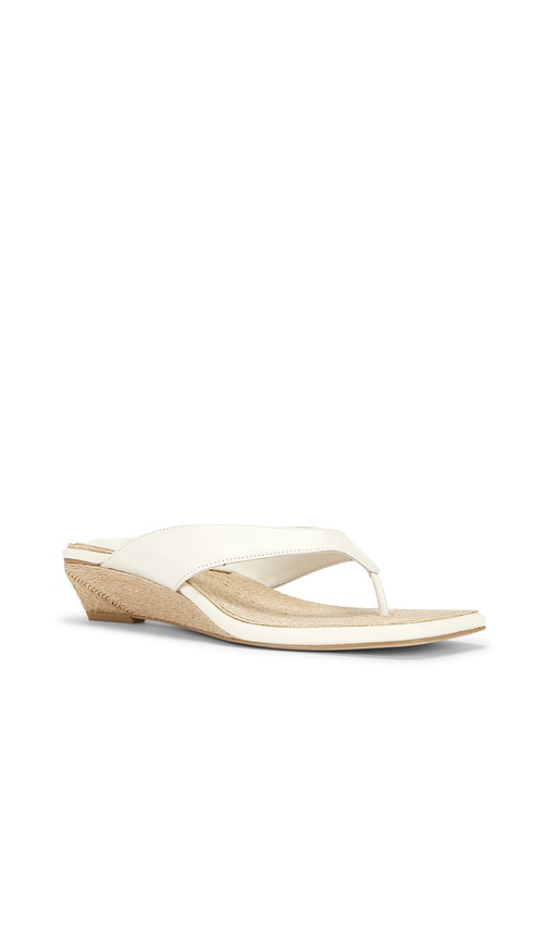 Rag & Bone Jo Thong Wedge Sandal In White