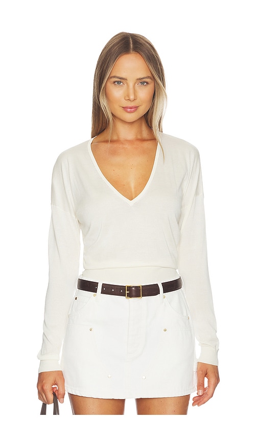 RENGGLI Silk Cashmere V Neck Sweater - Women's Clothing