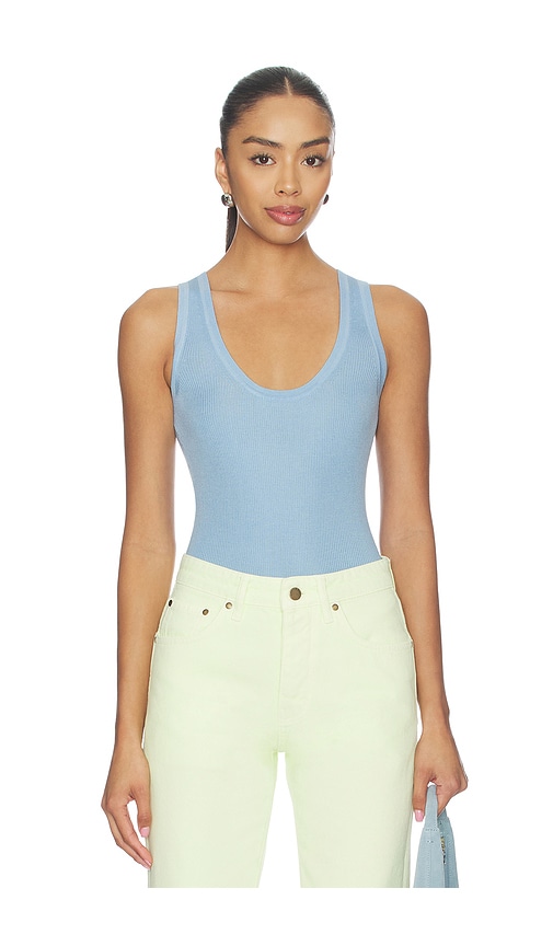 RENGGLI Scoop Neck Rib Tank