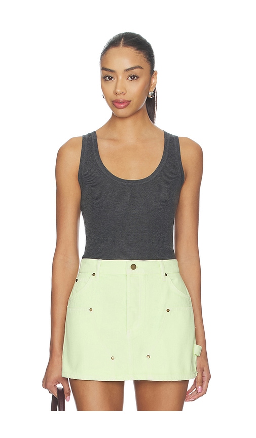 RENGGLI Scoop Neck Rib Tank