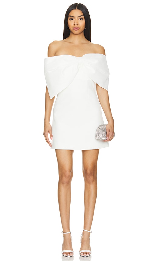 Shop Rachel Gilbert Kace Mini Dress In Ivory