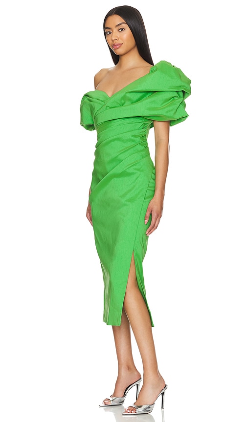 Shop Rachel Gilbert Gia Dress In Green