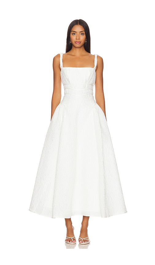 Shop Rachel Gilbert Sophy Strap Dress In Ivory