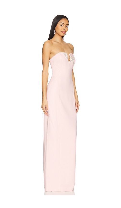 Rachel Gilbert Leura Gown In 玫瑰水
