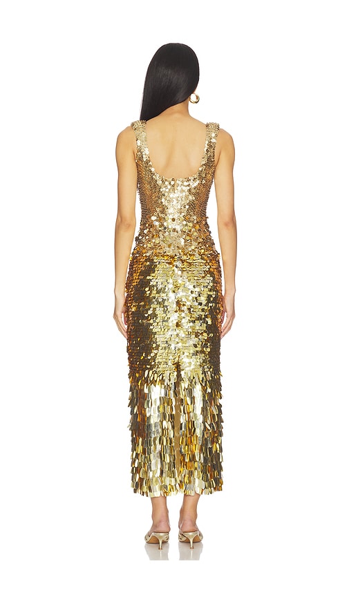  Rachel Gilbert Kleid Remy In Metallic Gold. Größe 2. Also In 4, 6. 