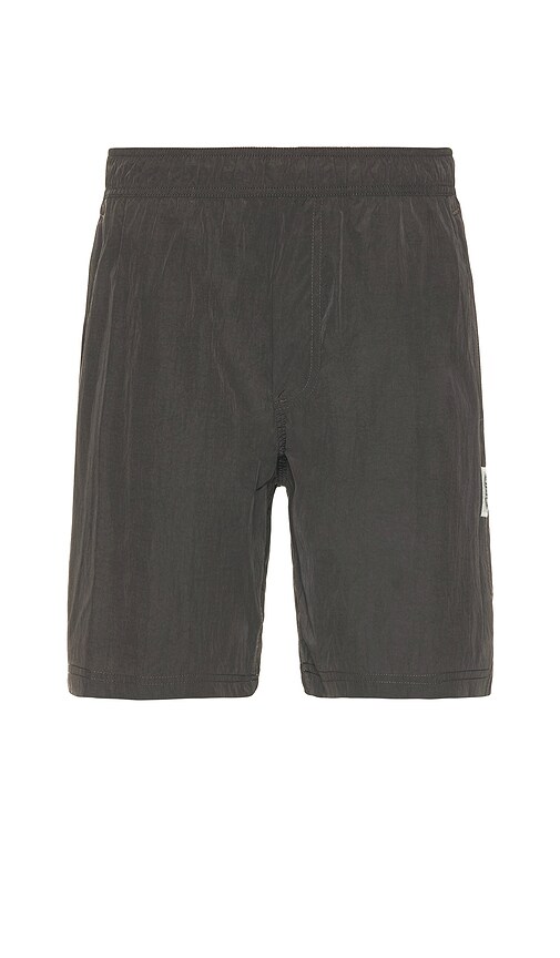 Reigning Champ Crinkle Nylon Match Short in Carbon