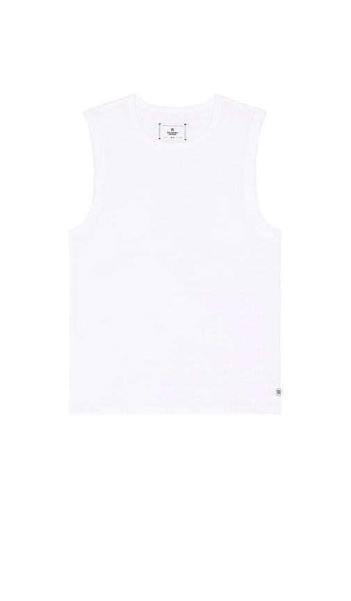 Shop Reigning Champ Copper Jersey Sleeveless Shirt In 화이트