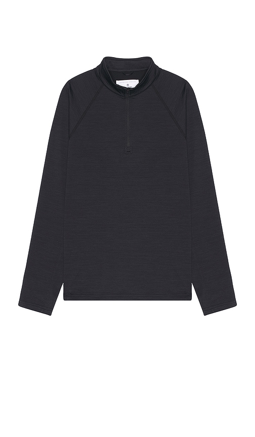 Reigning Champ Solotex Mesh Trail Shirt in Heather Black