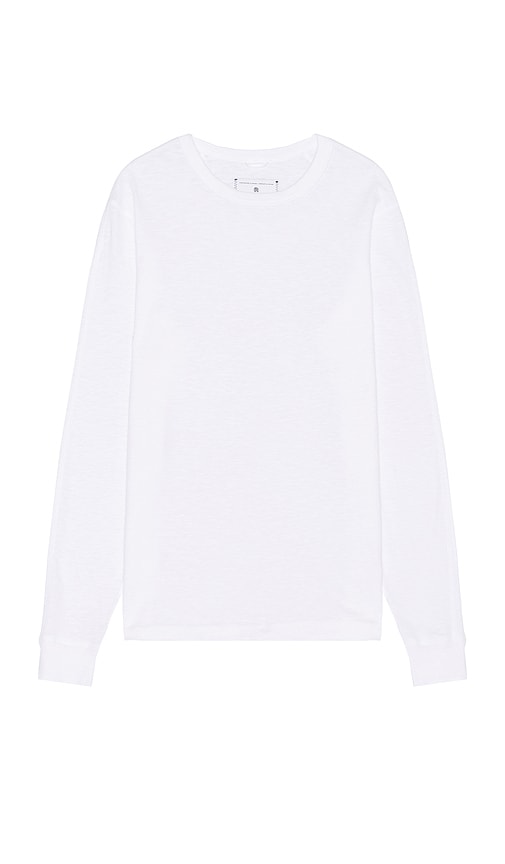 Shop Reigning Champ 1x1 Slub Long Sleeve In White