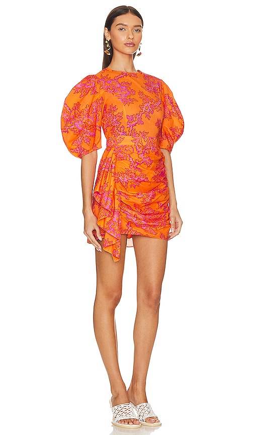 Shop Rhode Pia Dress In Orange