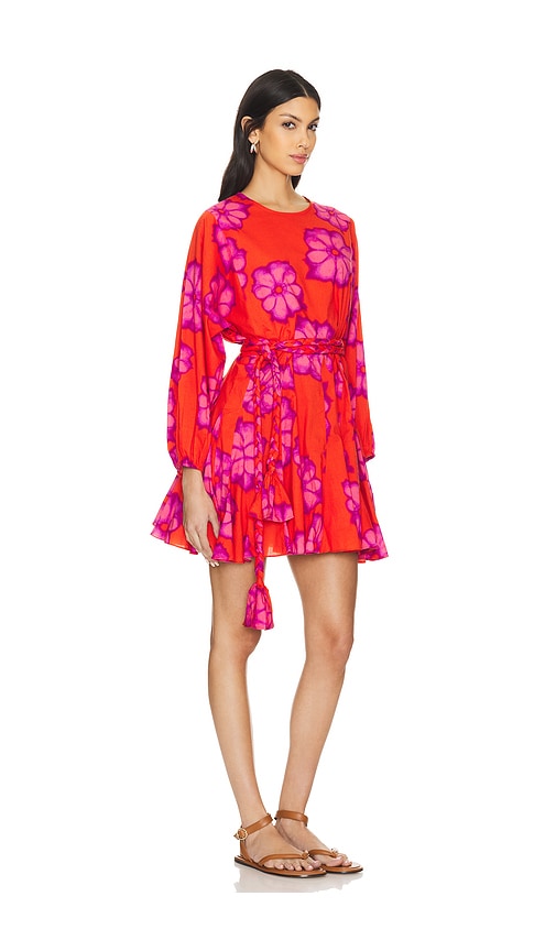 Shop Rhode Ella Dress In Scarlet Bombay Bloom