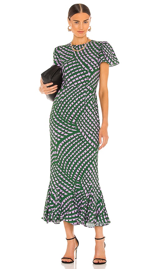 Rhode Lulani Dress in Woven Geo Purple | REVOLVE