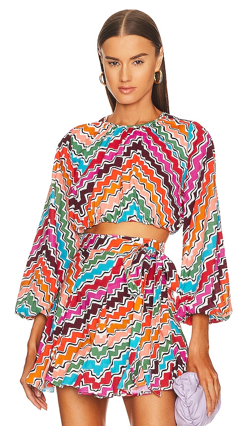 Rhode Azure Top in Ric Rac
