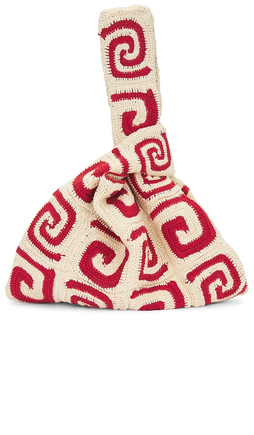 Shop Rhode Dante Bag In Red Swirl Crochet