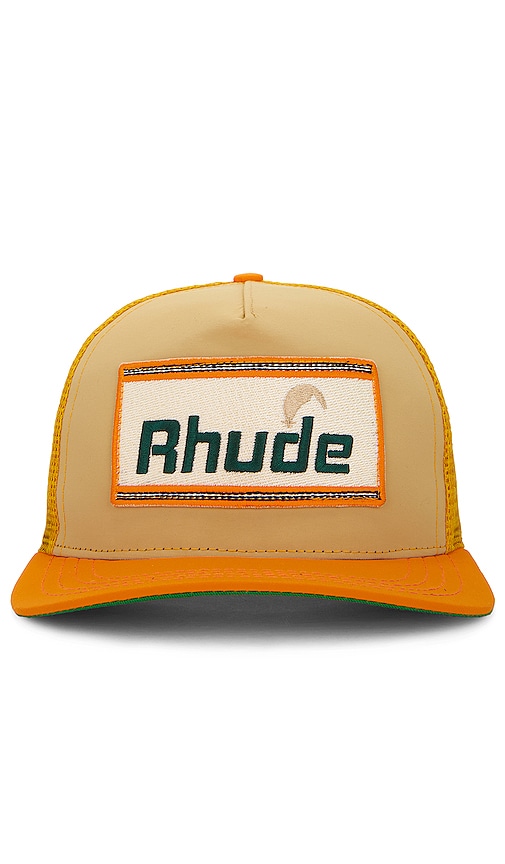 Rhude Cheval Hat in Orange.
