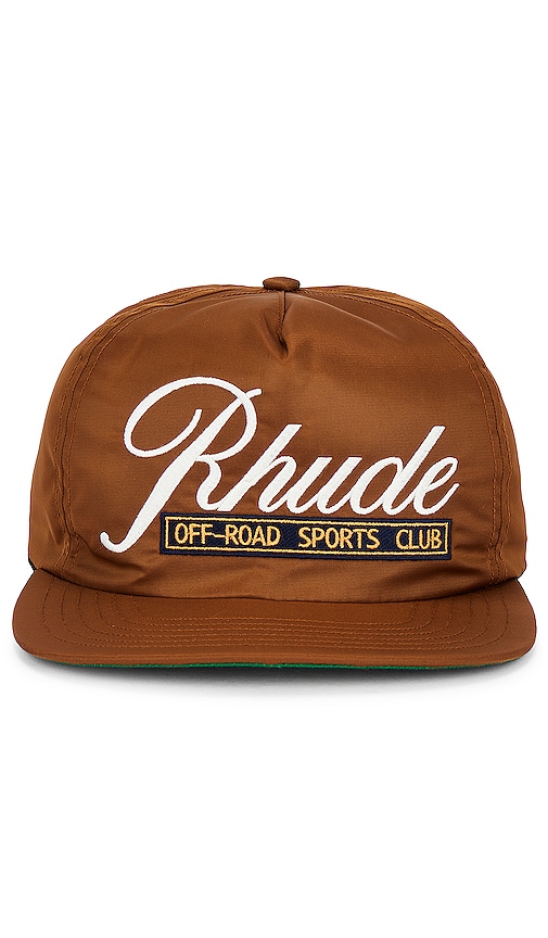 Rhude Sports Club Hat in Camel