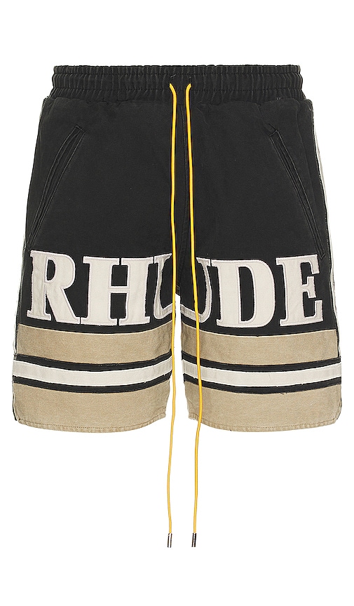 Rhude ショートパンツ - Black & Khaki | REVOLVE