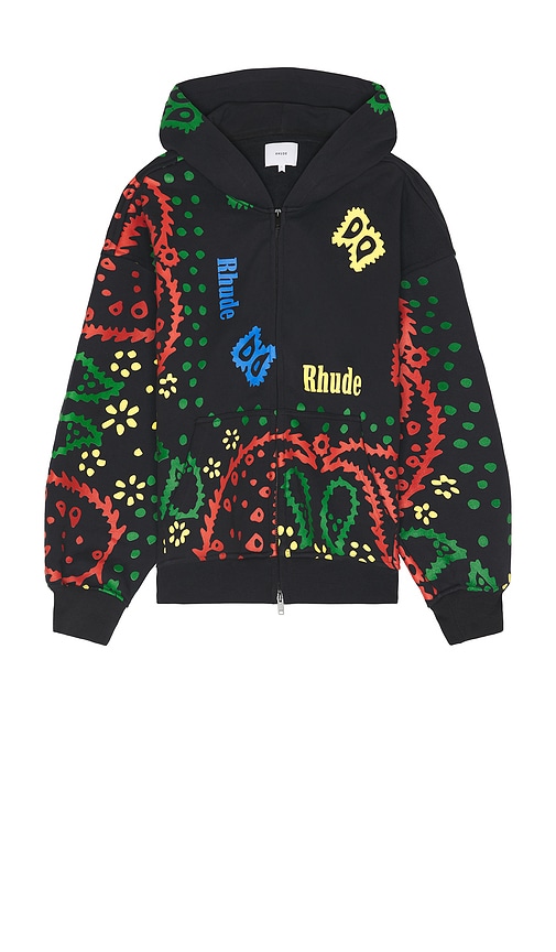 Rhude Bandana Print Full Zip Hoodie