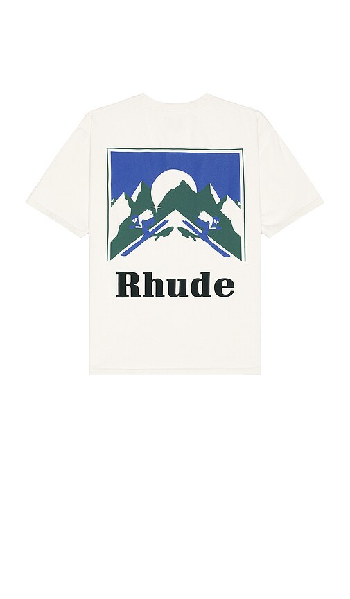 【関税込み】Rhude オフホワイト Moonlight Tシャツ Rhude Moonlight-print Cotton T-shirt In White | ModeSens
