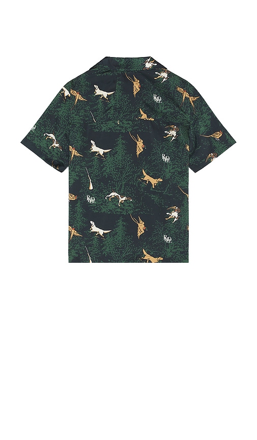 Shop Rhude Scramble Dog Print Shirt In 블랙