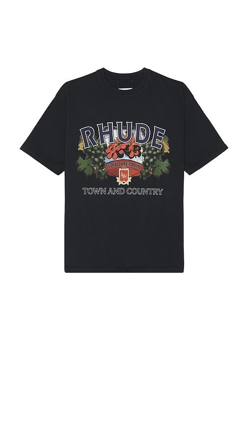 Shop Rhude Town And Country Tee In 빈티지 블랙