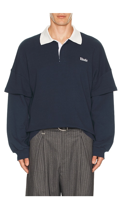 Rhude Layered Pique Polo