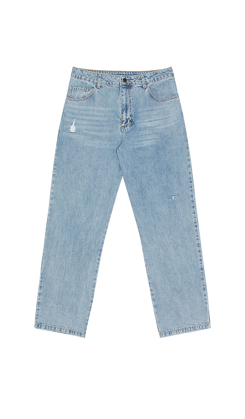 Subtle Distress Jean in Blue. - size 36 (also in 30, 32, 33, 34)