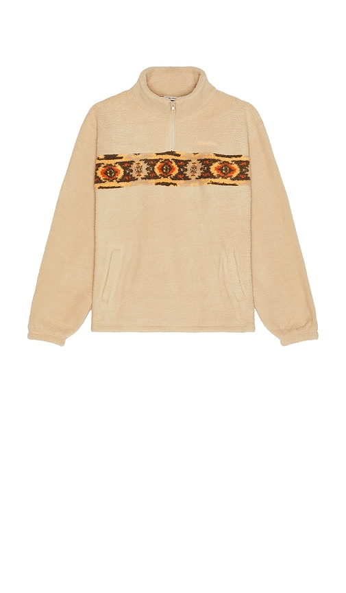 Dusty Quarter Zip Pullover in Cream. - size XL/1X (also in L, M, S)