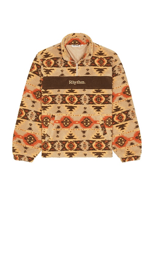 High Noon Quarter Zip Pullover in Brown. - size L (also in M, S, XL/1X) - Rhythm - Modalova