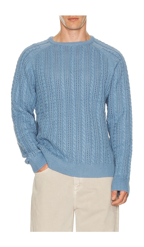 Rhythm Doheny Pointelle Crew Knit Sweater