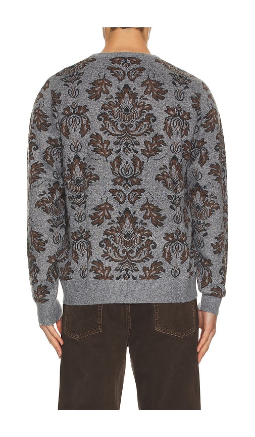 Rhythm Demask Knit Sweater In Gray