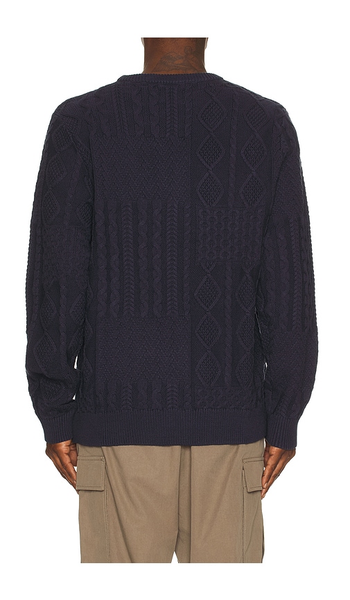 Rhythm Patchwork Sweater In Blue