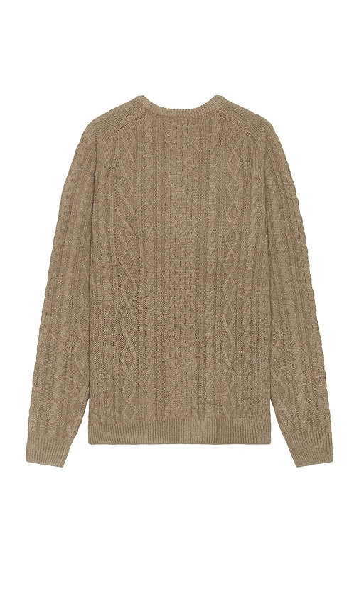 Shop Rhythm Mohair Fisherman's Knit Sweater In Brown