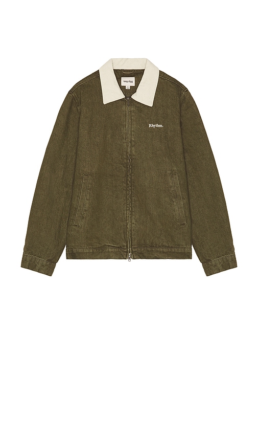 Two Tone Jacket in Army. - size L (also in M, S, XL/1X) - Rhythm - Modalova