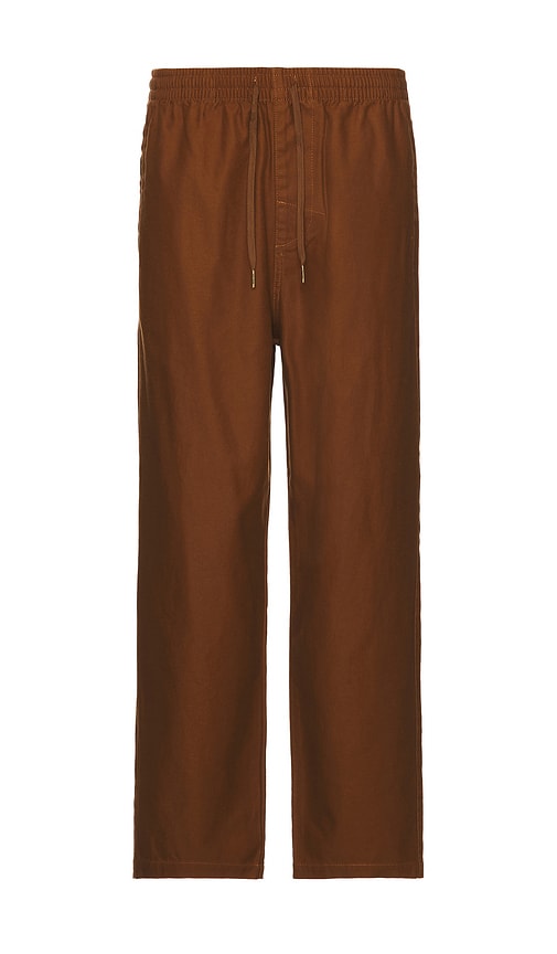 Shop Rhythm Slacker Pant In Coffee