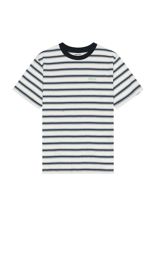 Everyday Stripe Tee in White. - size L (also in M, S, XL/1X) - Rhythm - Modalova