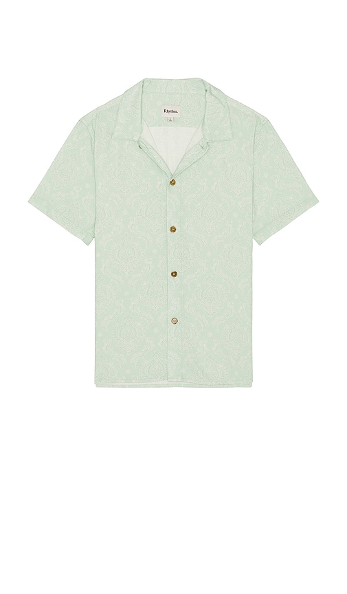 Ornate Shirt in Mint. - size S (also in L, M, XL/1X)