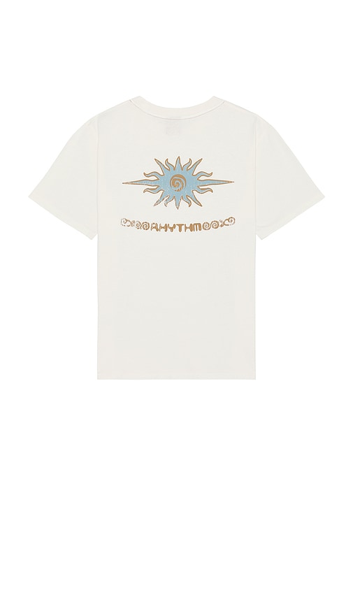 Flame Printed Vintage Tee in White. - size S (also in L, M, XL/1X)