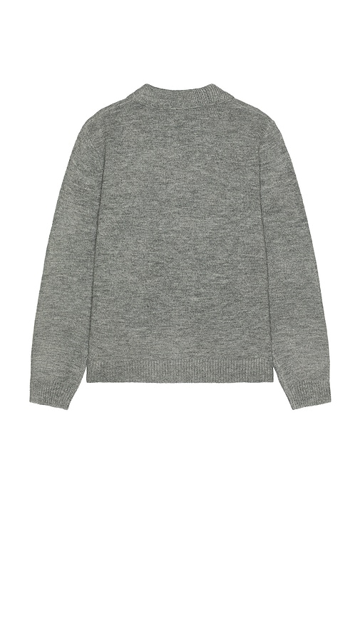 Rhythm Mohair Whip Stitch Knit Shirt In Gray