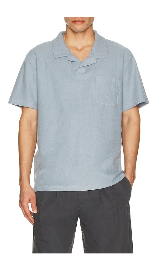Rhythm Vintage Terry Polo In Blue