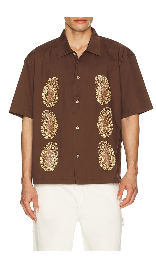 Rhythm Mirissa Relaxed Shirt In Brown