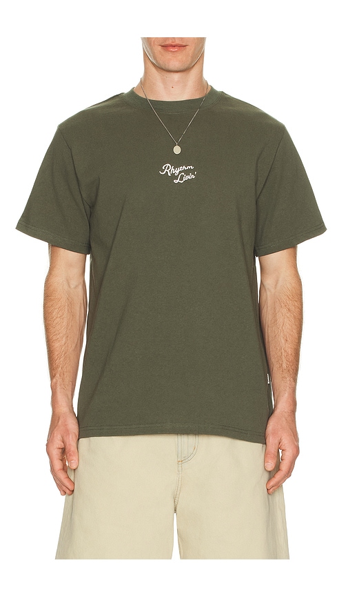 Rhythm Heavy Vintage Embroidered T-Shirt