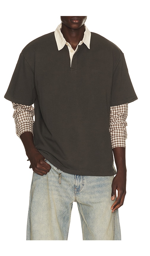 Rhythm Koa Rugby Polo en Grey. Taille L. Also en S, M, XL/1X.