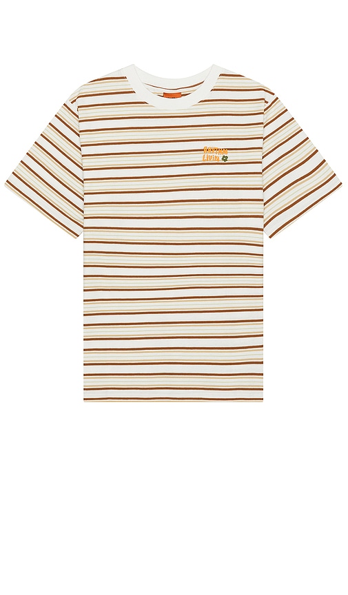 Rhythm Vintage Stripe T-Shirt in Natural