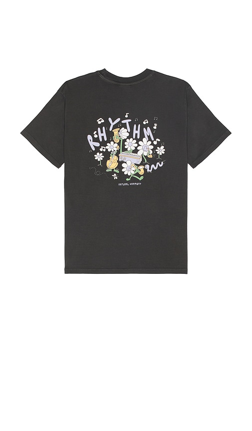 Shop Rhythm Natural Harmony Vintage Short Sleeve T-shirt In 复古黑色